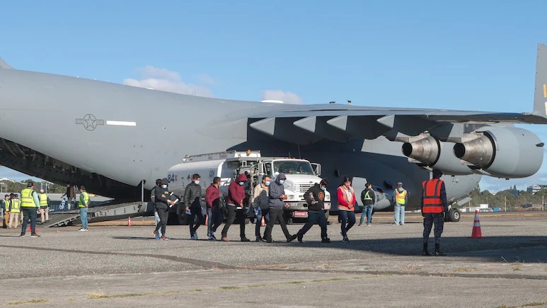 US Plane Carrying 119 Deportees…