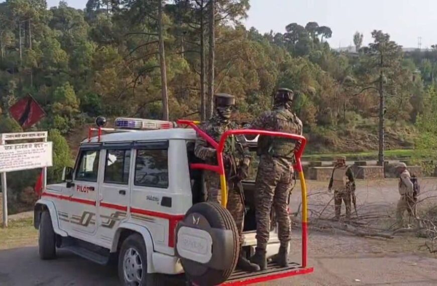 Encounter underway in Udhampur, three…
