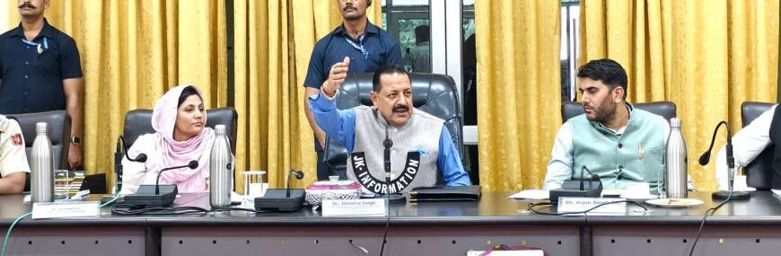 Dr Jitendra issues directions for survey of Ramban’s landslide prone areas